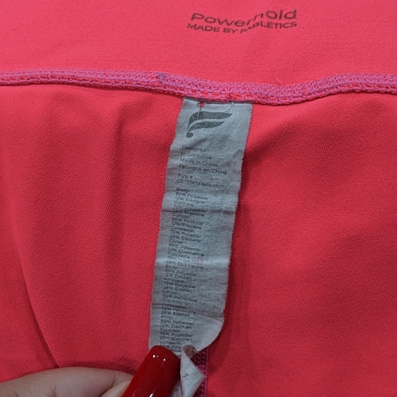 Hot pink crop fabletics leggings - Picture 3 of 5